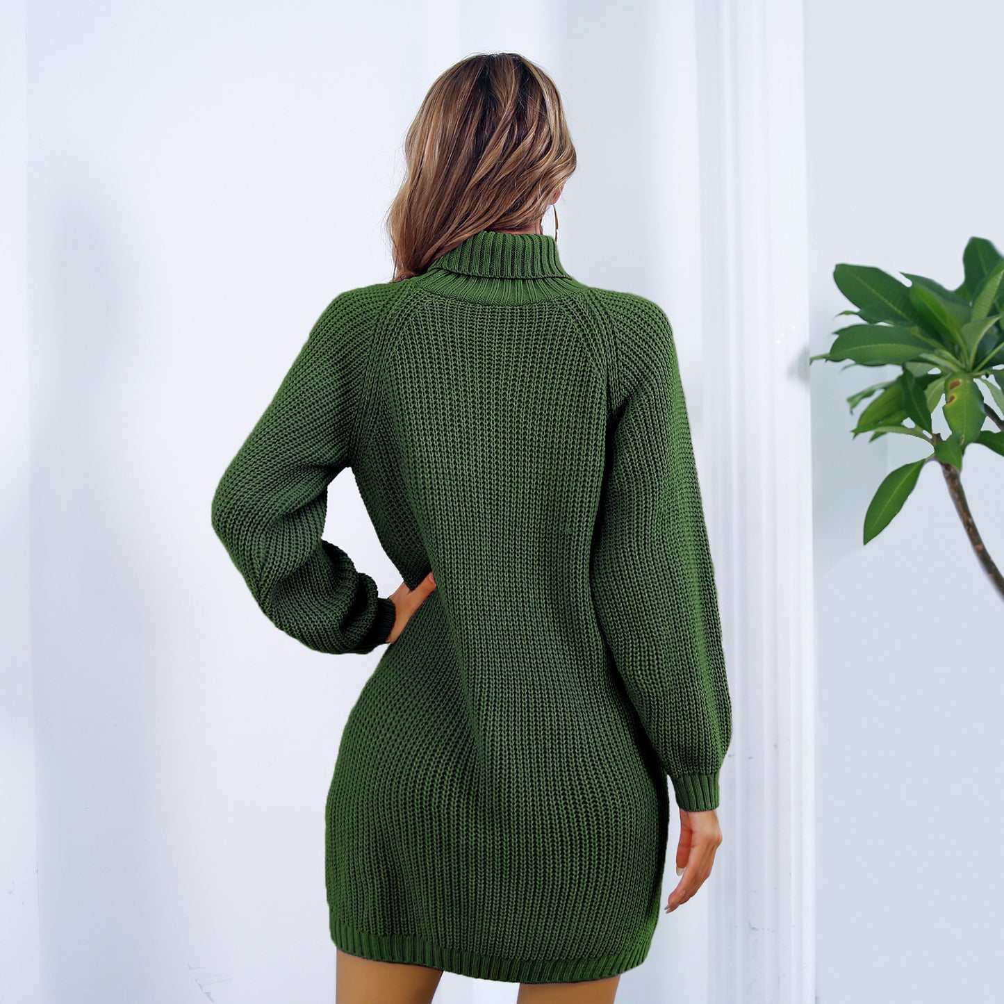 Verdano Long Sweater Dress met Uniek Patroon voor Casual Vrouwen