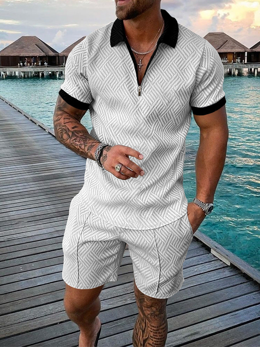 Men's Casual Polo/Short Set X (Stijl 2)