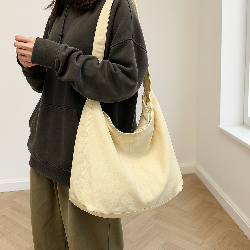 Bente | Praktische Dames Schoudertas van Canvas