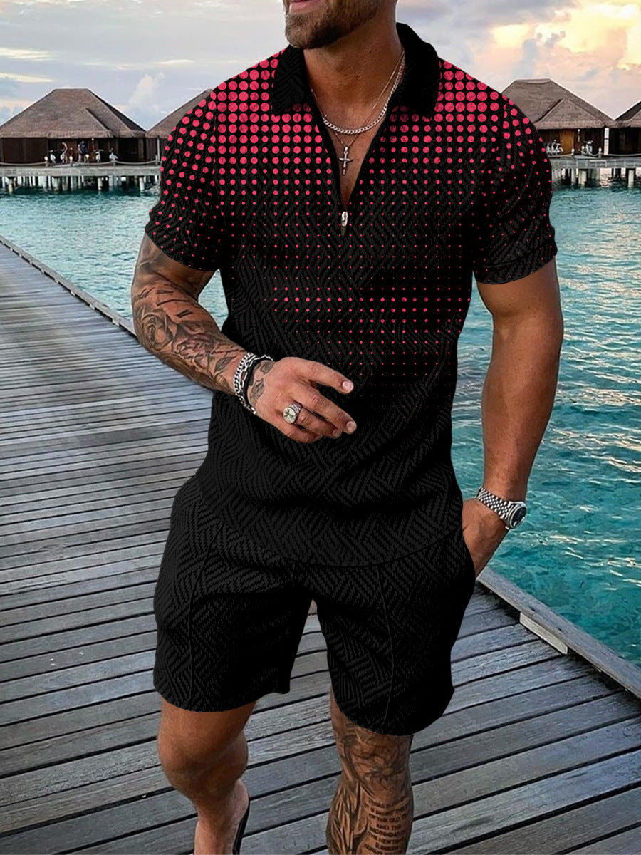 Men's Casual Polo/Short Set X (Stijl 2)