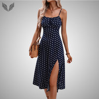 Sexy Summer Dot Dress (Blauw)