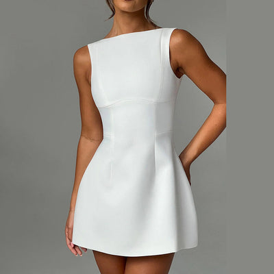 Verdano Slim-fitting Backless Dress met Hoge Taille voor Vrouwen