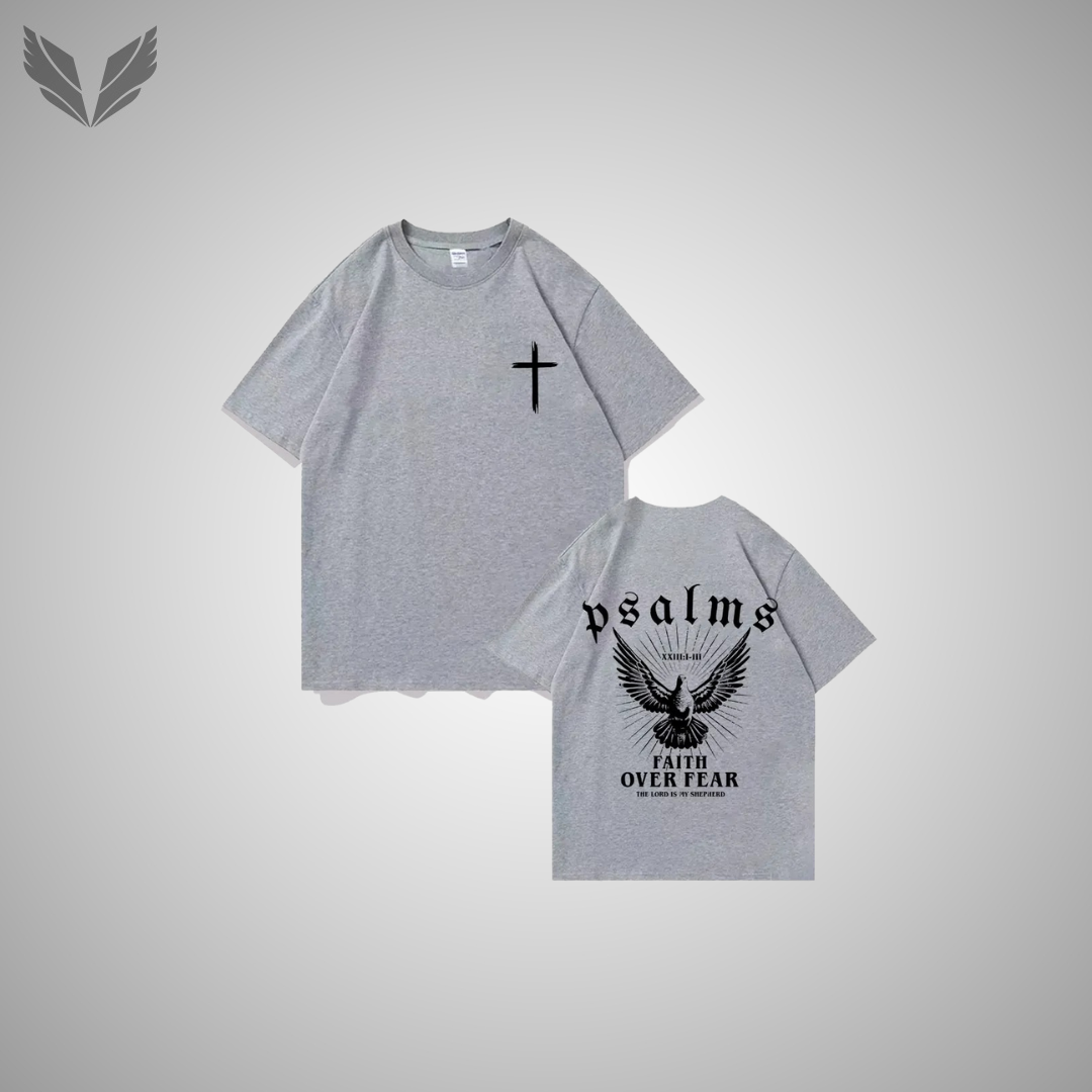 Verdano - Psalms Faith Over Fear (Grijs)