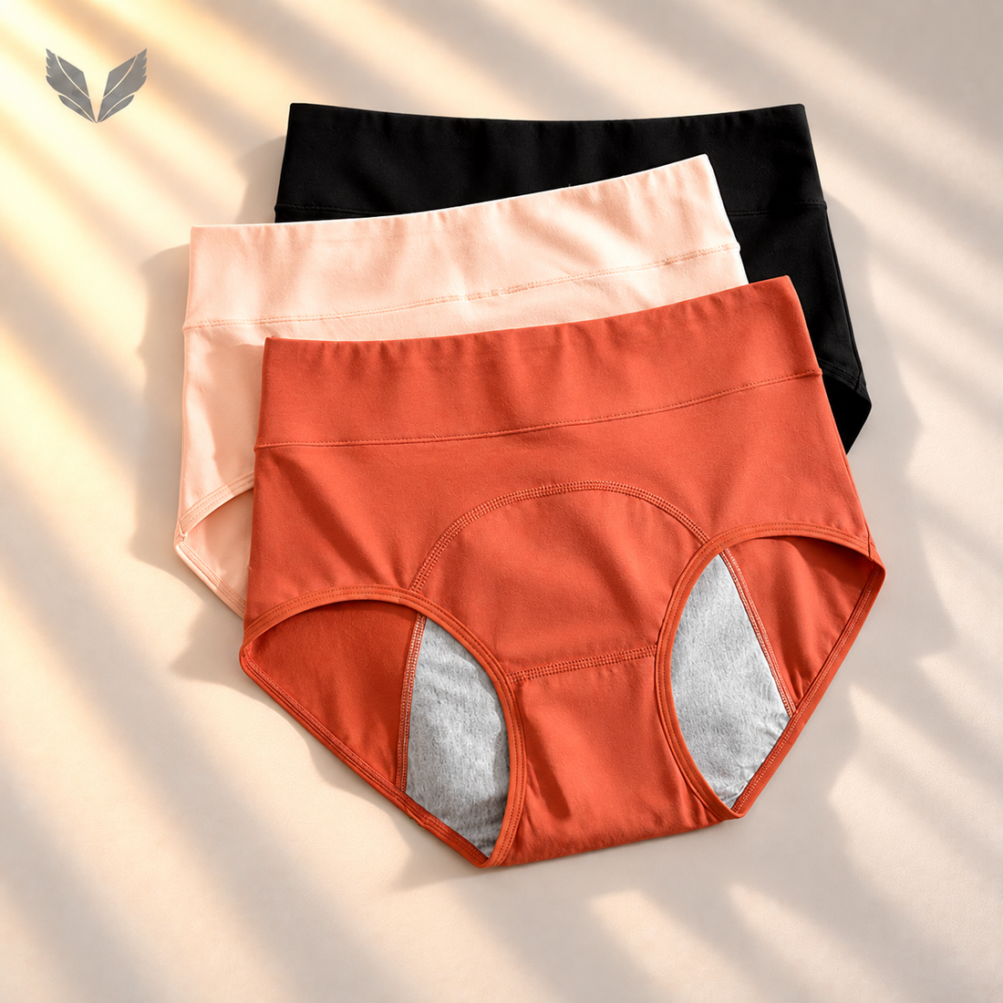 Katoenen menstruatieslip high waist