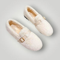 Dames Platte Schoenen met Pluche Voering