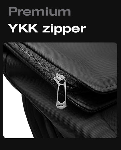 BANGE 15.6-inch laptop Men's business backpack waterproof multi compartment travel bag Black backpack suitable for men and women