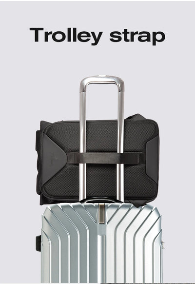 BANGE 15.6-inch laptop Men's business backpack waterproof multi compartment travel bag Black backpack suitable for men and women