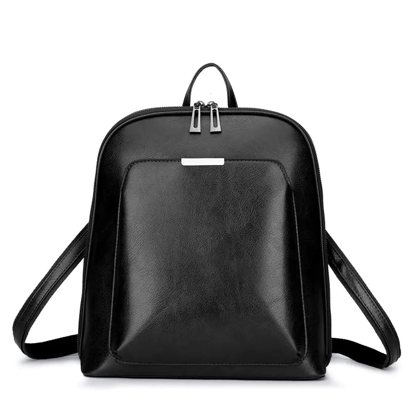 Casual Travel Leather Backpack for Women