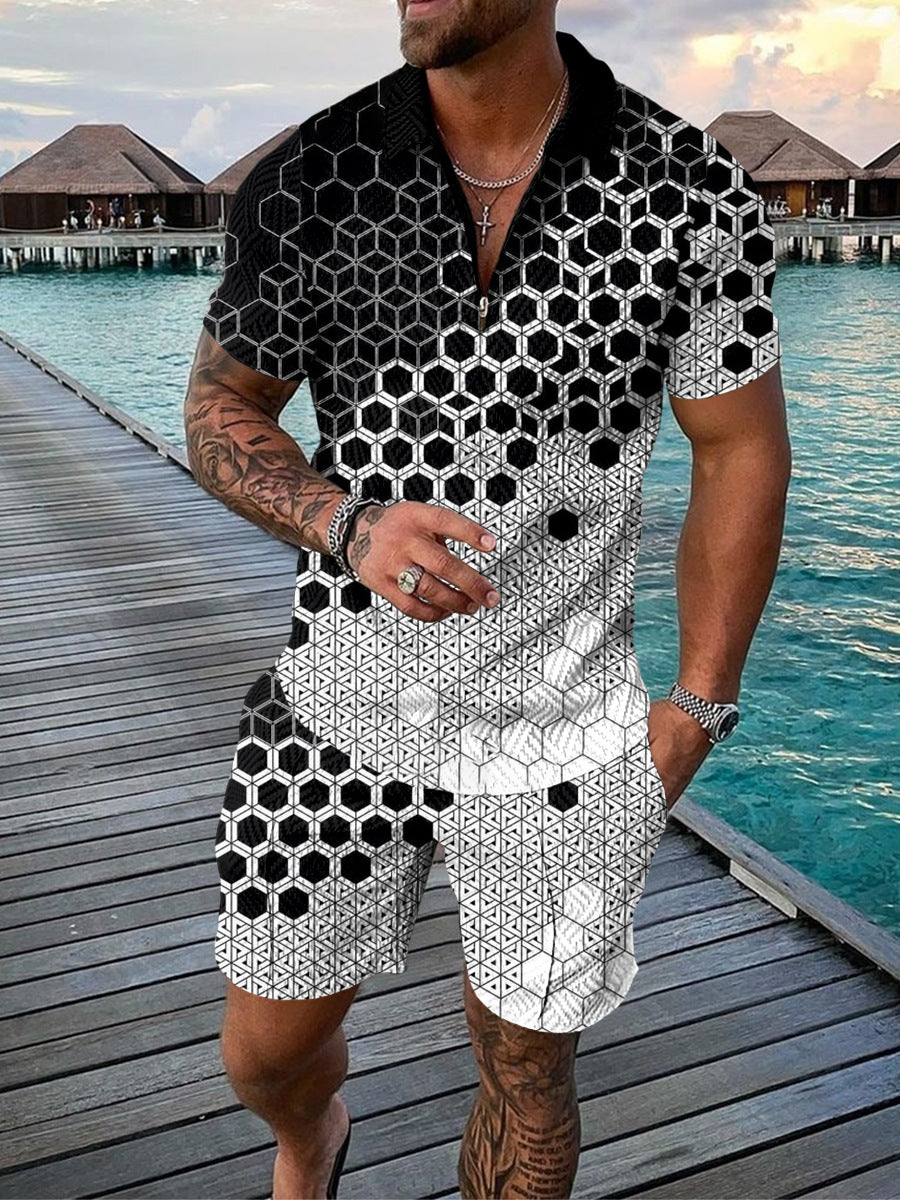 Men's Casual Polo/Short Set X (Stijl 2)