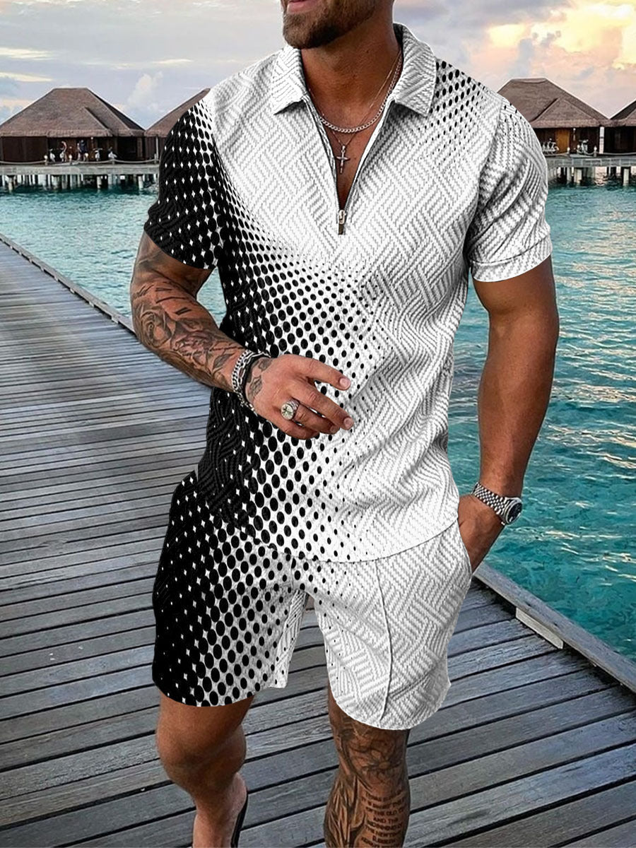 Men's Casual Polo/Short Set X (Stijl 2)