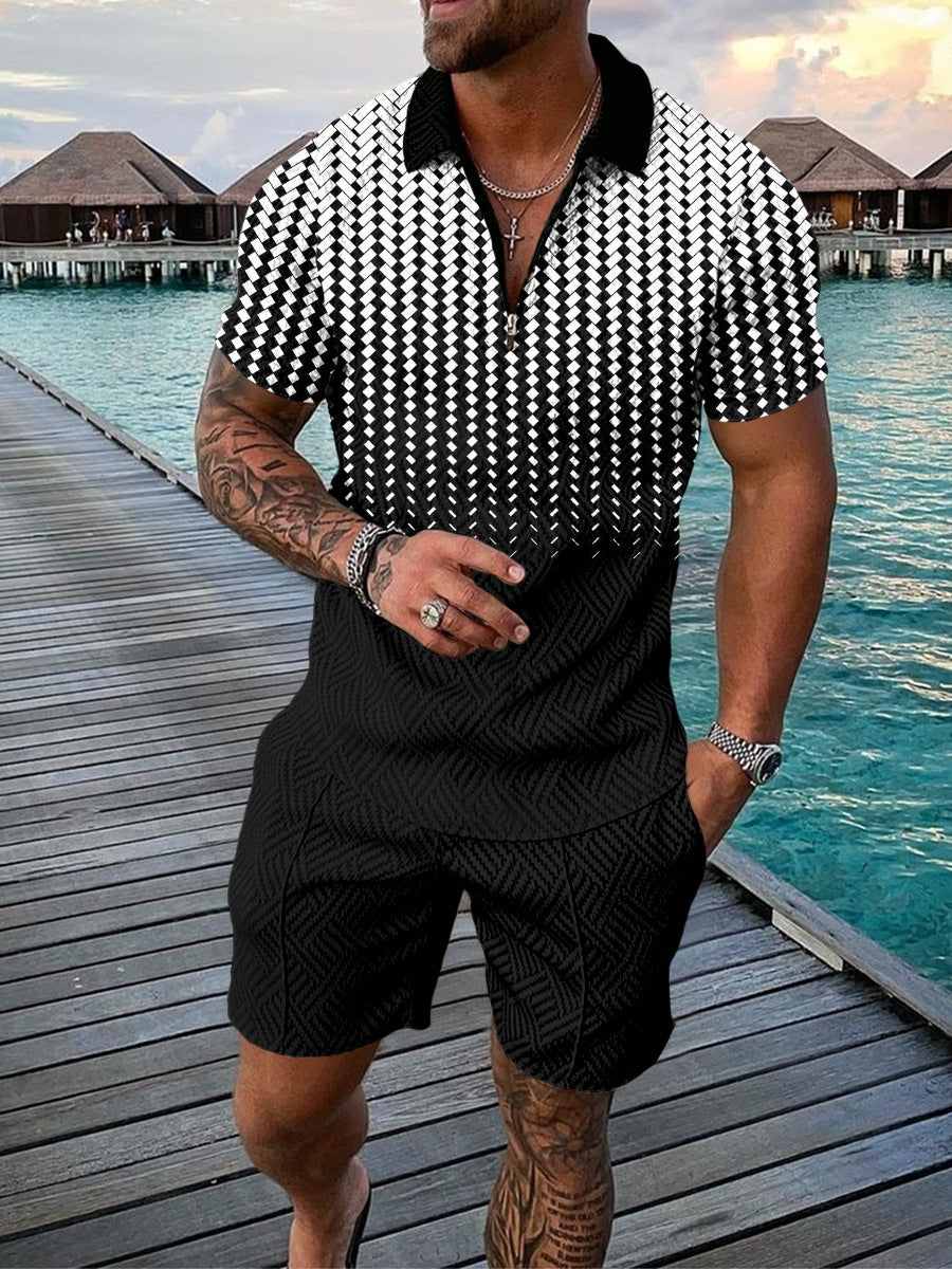Men's Casual Polo/Short Set X (Stijl 2)