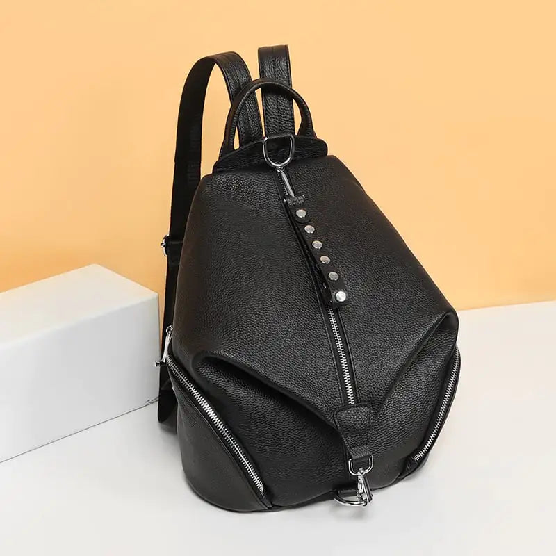 Geneva Women's Anti-Theft Leather Bag