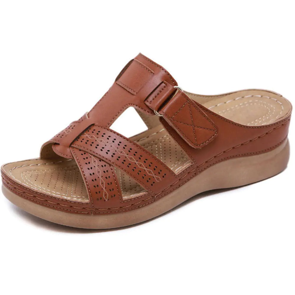 Vintage Wedge Sandals - Anti-slip Summer Slides