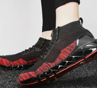 Men's Flyknit Mesh Sneakers for Outdoor Running