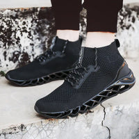 Men's Flyknit Mesh Sneakers for Outdoor Running