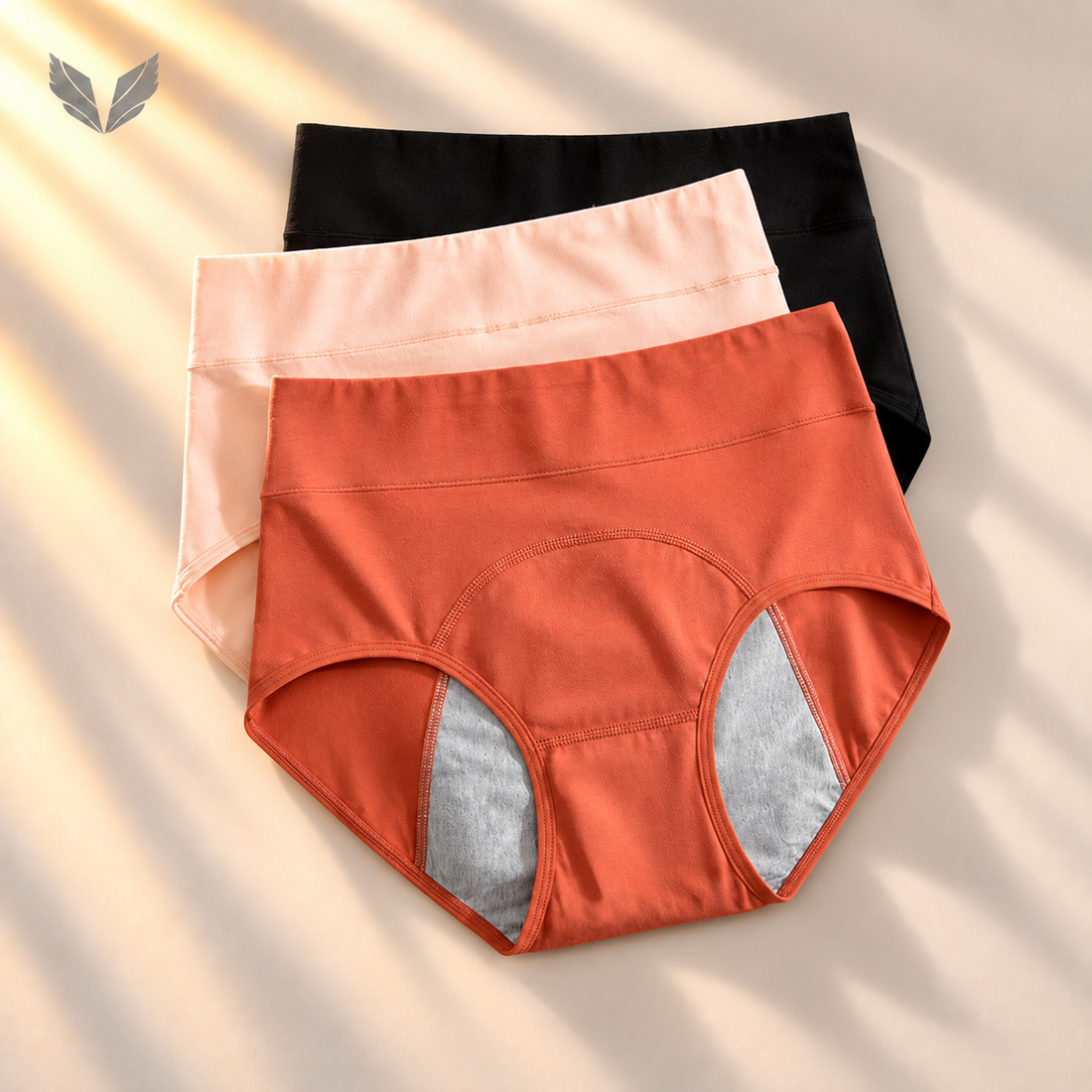 Katoenen menstruatieslip high waist