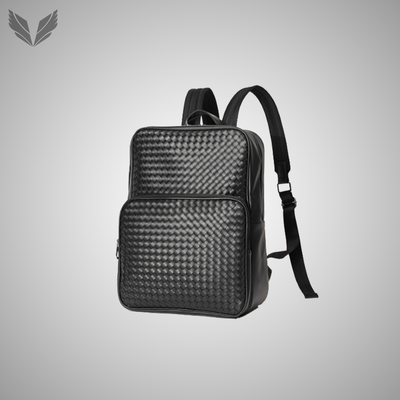 Relief Leather Black Backpack