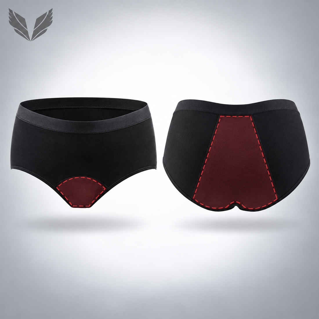 Cotton period underwear mid waist