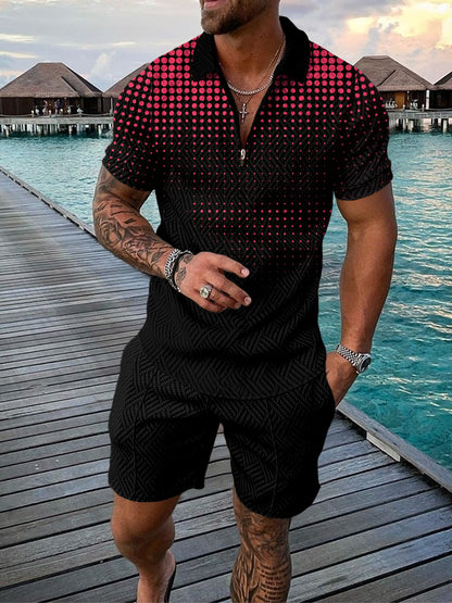 Men's Casual Polo/Short Set X (Stijl 2)