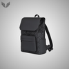 Print Leather Black Backpack