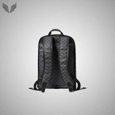 Simple Black Print Backpack