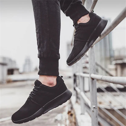 Men's Running Shoes - Flyknit Mesh Sneakers