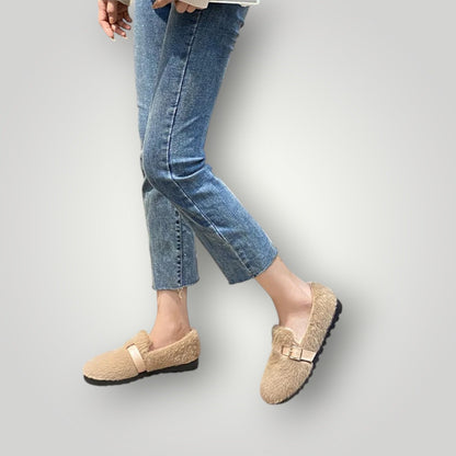 Dames Platte Schoenen met Pluche Voering