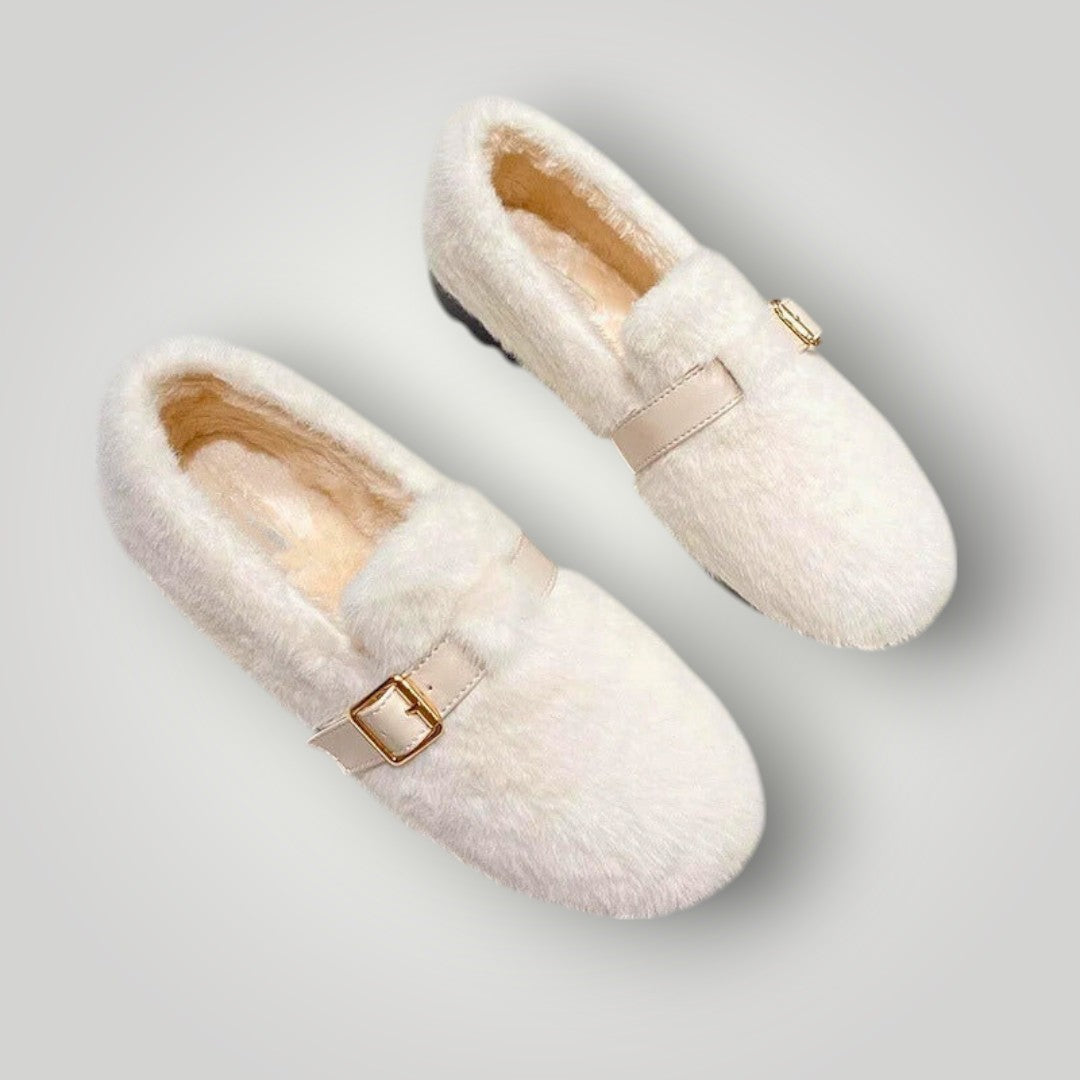 Dames Platte Schoenen met Pluche Voering