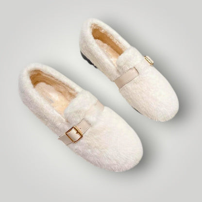 Dames Platte Schoenen met Pluche Voering