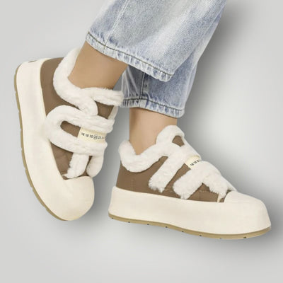 Heren Fleece Schoenen met Moderne Rand
