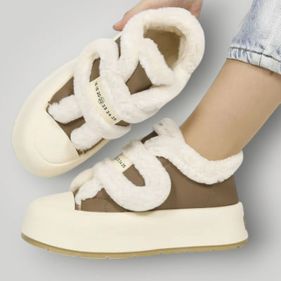 Heren Fleece Schoenen met Moderne Rand