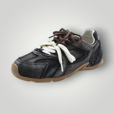 Heren Sneakers Suède met Dubbel Kanten Ontwerp