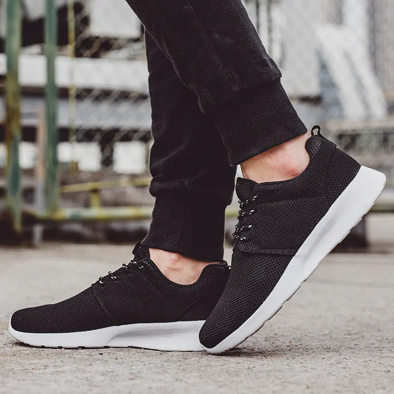 Men's Running Shoes - Flyknit Mesh Sneakers