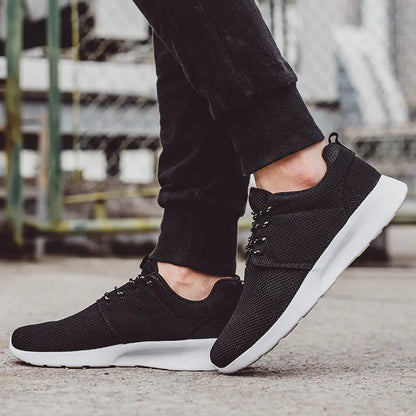 Men's Running Shoes - Flyknit Mesh Sneakers