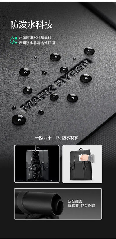 Mark Ryden 15.6" Laptop Backpack Men Waterproof Large Capacity Anti-theft Backpacks Male Casual Business Travel Bag School Bags