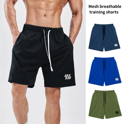 2023 Summer Fitness Shorts Men's Sports Running pants Loose Elastic quick dry Sweatpants mesh Basketball Training shorts