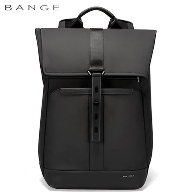 BANGE 15.6-inch laptop Men's business backpack waterproof multi compartment travel bag Black backpack suitable for men and women