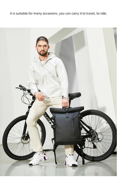 HK Expandable Travel Backpack Men Large Capacity Waterproof 15.6” Laptop Bag Hiking Rucksack Cycling Daypack Bag with USB Port