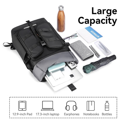 Mark ryden backpack for men's commuting backpack, leisure computer bag, large capacity travel trend, personalized backpack
