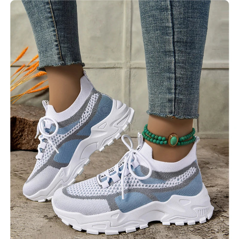 2025 New Arrival Women's Chunky Shoes Lightweight Soft Fashion Sneakers Breathable Walking Tennis Shoes for Sport Gym Workout