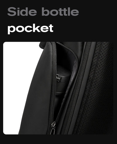 BANGE 15.6-inch laptop Men's business backpack waterproof multi compartment travel bag Black backpack suitable for men and women