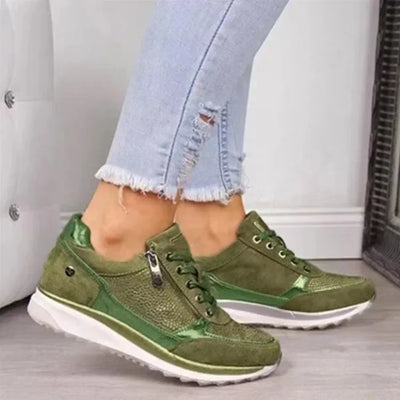 Casual Women's Shoes 2023 Autumn New Style European and American Imported Plus Size Thick Bottom Drill System Sports Shoes Whole