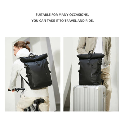 HK Expandable Travel Backpack Men Large Capacity Waterproof 15.6” Laptop Bag Hiking Rucksack Cycling Daypack Bag with USB Port