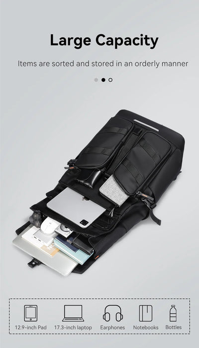 Mark ryden backpack for men's commuting backpack, leisure computer bag, large capacity travel trend, personalized backpack