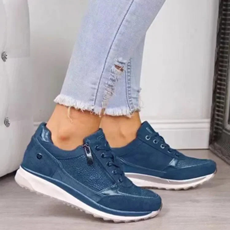 Casual Women's Shoes 2023 Autumn New Style European and American Imported Plus Size Thick Bottom Drill System Sports Shoes Whole