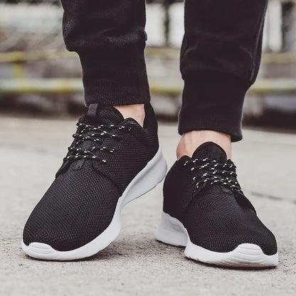 Men's Running Shoes - Flyknit Mesh Sneakers