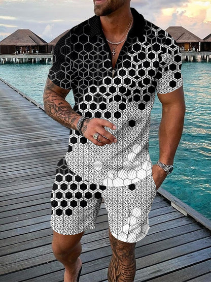 Men's Casual Polo/Short Set X (Stijl 2)