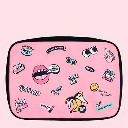 Kiss the Rain Cartoon Travel Organizer Bag (Luggage)