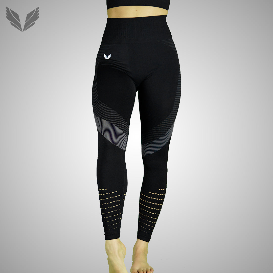 Bestel hier uw Dames Legging | effen | hoogsluitend |elastische band  |hardlopen - sport - yoga - fitness legging | polyester | elastaan | lycra  |zwart | XL